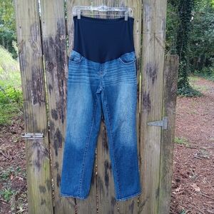LIZ LANGE MATERNITY Bootcut Blue Jeans 10